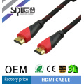 SIPU 30awg-224awg 1.4v hdmi à HDMI avec nylon rouge et noir sheield deux ferrite